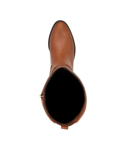 Calvin Klein Women's Daphny 40mm Logo Knee-high Boots In Brown