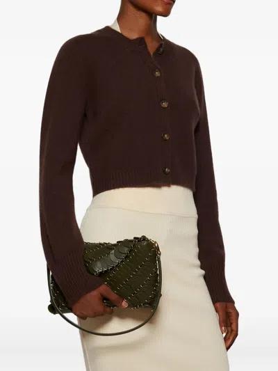 Loulou De Saison Zephir Lds Cropped Cardigan In Brown