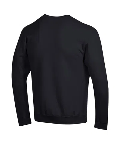 Champion Men's Black Ohio State Buckeyes Basic Arch Fleece Pullover Sweatshirt In Black