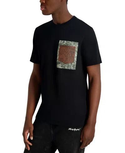 Karl Lagerfeld Men's Graphic Cotton T-shirt In Animal Print