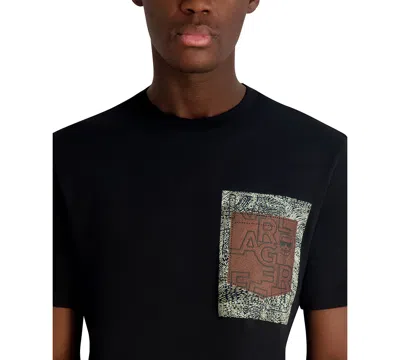 Karl Lagerfeld Men's Graphic Cotton T-shirt In Animal Print