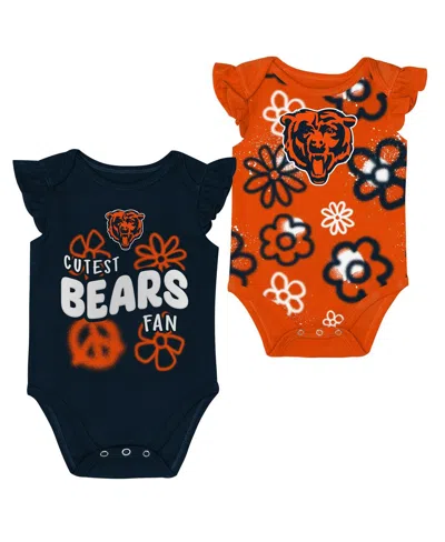 Outerstuff Baby Girls 2-piece Cleveland Browns The Sunshine Bodysuit Set In Multi