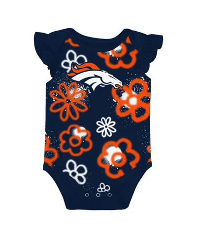 Outerstuff Baby Boys And Girls 2-piece Denver Broncos The Sunshine Bodysuit Set In Multi