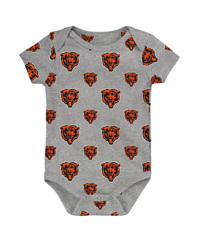 Outerstuff Newborn 3-piece Chicago Bears Little Tike Bodysuit Set In Multi