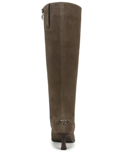 Circus Ny By Sam Edelman Women's Yulia Wide-calf Kitten-heel Dress Boots In Brown