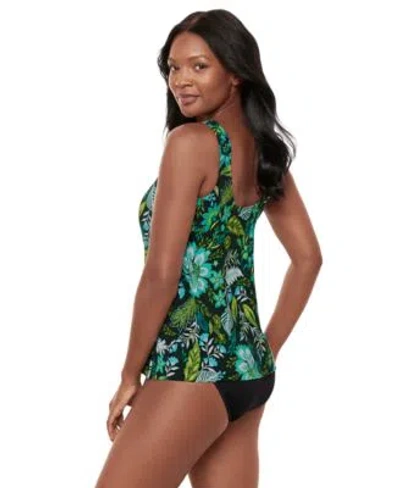 Miraclesuit Womens Florica Ursula Underwire Tankini Top High Waist Tummy Control Bikini Bottoms In Multi