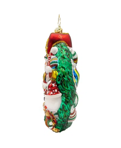 Christopher Radko Jingle All The Way Wreath Ornament In Multi