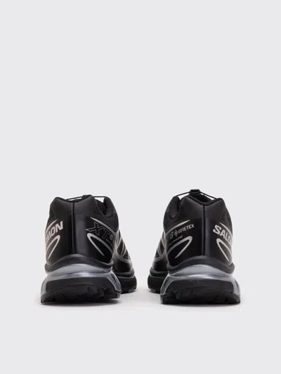 Salomon Two-tone Mesh And Fabric Xt-6 Sneakers In Black