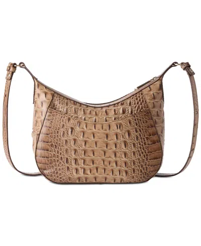 Brahmin Corinne Small Alden Road Leather Crossbody In Brown