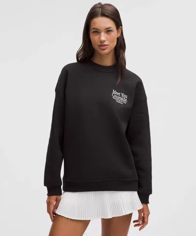 Lululemon Women's Big Cozy Oversized Pullover In Black