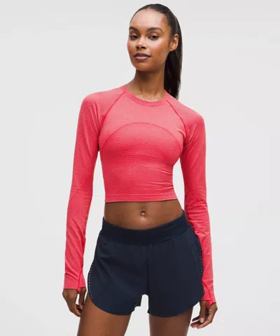 Lululemon Swiftly Tech Cropped Long-sleeve Shirt 2.0