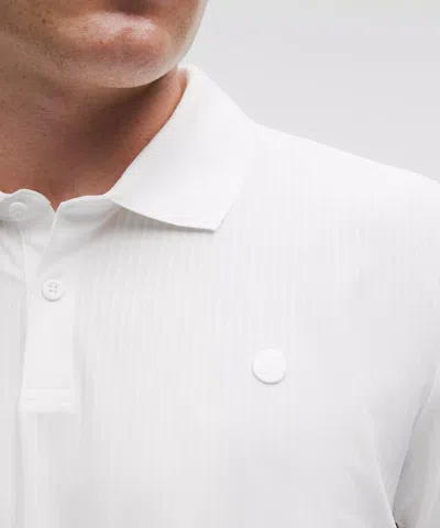 Lululemon Uv-protective Striped Mesh Tennis Polo Shirt