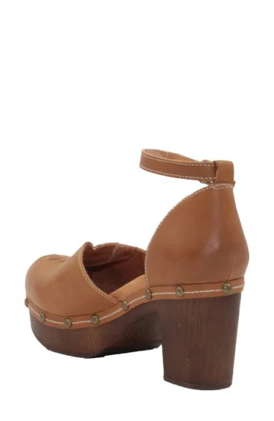 Sbicca Donerail Ankle Strap Clog In Brown