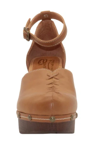 Sbicca Donerail Ankle Strap Clog In Brown