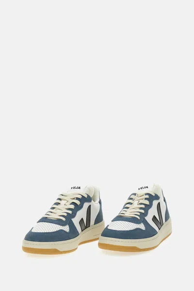 Veja Multicolour Leather Sneaker In Blue