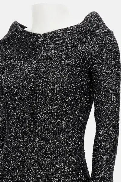 Stella Mccartney Long-sleeve Sparklinh Top With Sequins In Gray