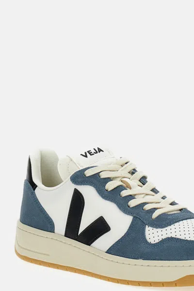 Veja Multicolour Leather Sneaker In Blue