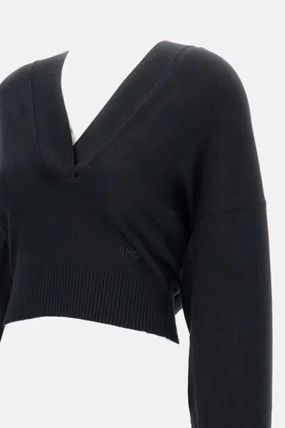 Stella Mccartney Cosy Knit Hoodie In Black