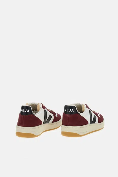 Veja Multicolour Leather And Suede In Burgundy