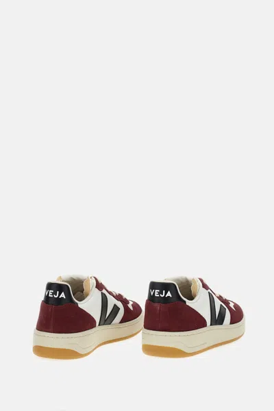 Veja Multicolour Leather And Suede In Burgundy