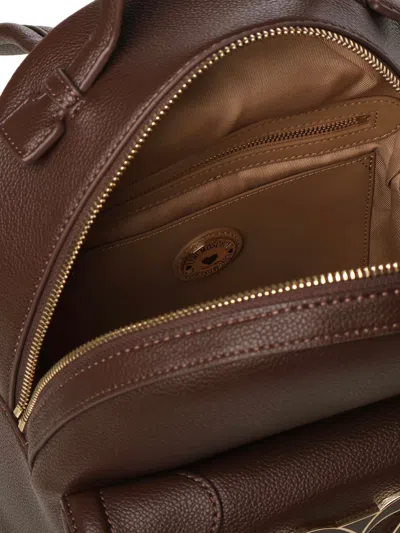 Love Moschino Backpack With Maxi Logo In Brown