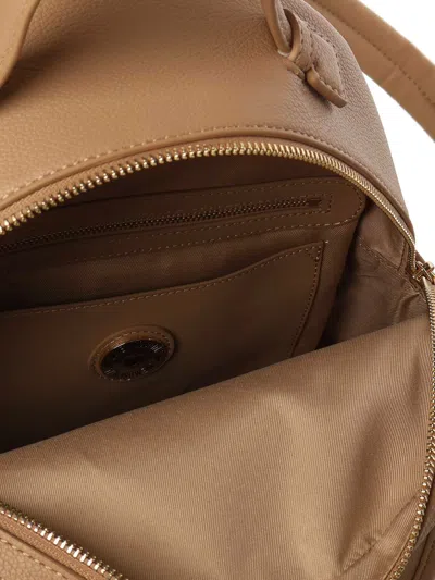 Love Moschino Backpack With Large Logo In Nude