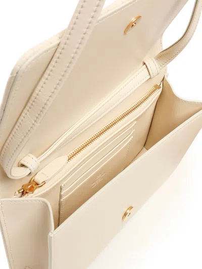 Valentino Quiltie 67 Mini Leather Shoulder Bag In Neutral