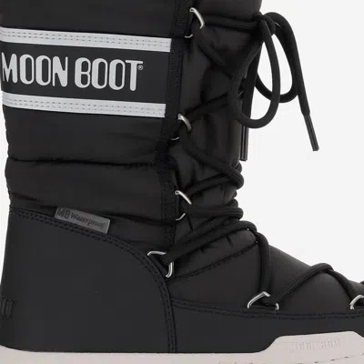 Moon Boot High Nylon Boots In Black