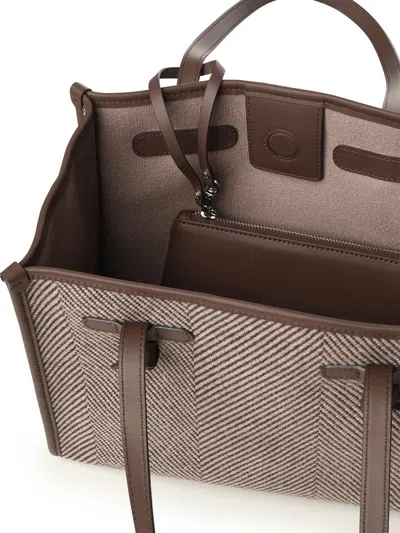 Gianni Chiarini Marcella Tote Bag In Brown