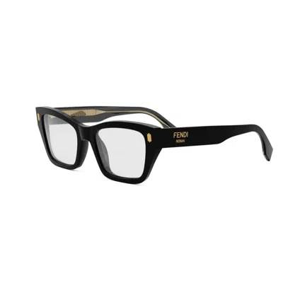 Fendi Rectangular Optical Glasses In Black