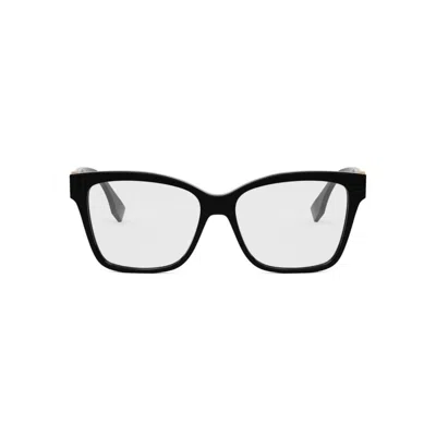 Fendi Fe50117i Ff Diamonds 001 Nero Glasses In Black