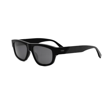 Fendi Rectangular Sunglasses In Black