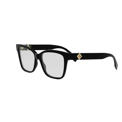 Fendi Fe50117i Ff Diamonds 001 Nero Glasses In Black