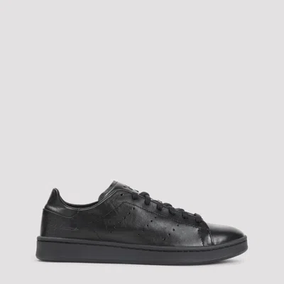 Y-3 Low-top Sneakers With Perforated Detailing And Rubber Sole In Black