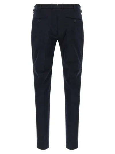 Incotex Tailored Trousers With Pockets And Loops In Blue