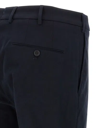 Incotex Tailored Trousers With Pockets And Loops In Blue