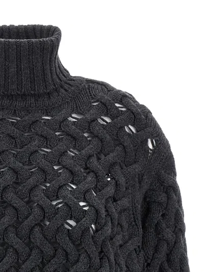 P.a.r.o.s.h P. A.r. O.s. H. Knitted Wool Sweater In Black