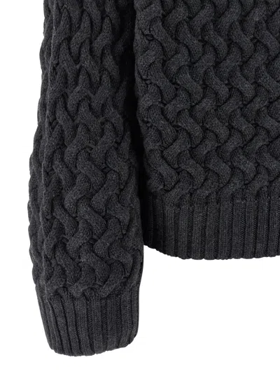 P.a.r.o.s.h P. A.r. O.s. H. Knitted Wool Sweater In Black