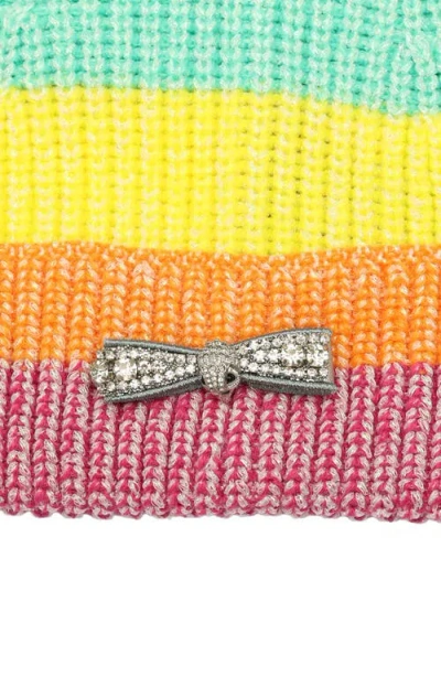 Kurt Geiger London 2-pack Micro Bow Cuff Beanie In Multi