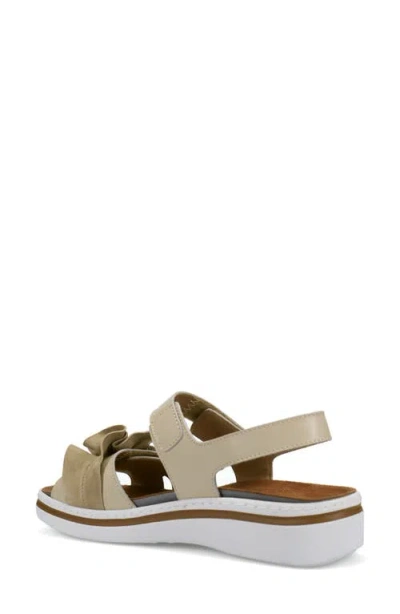 Ron White Frances Slingback Platform Wedge Sandal In Sand
