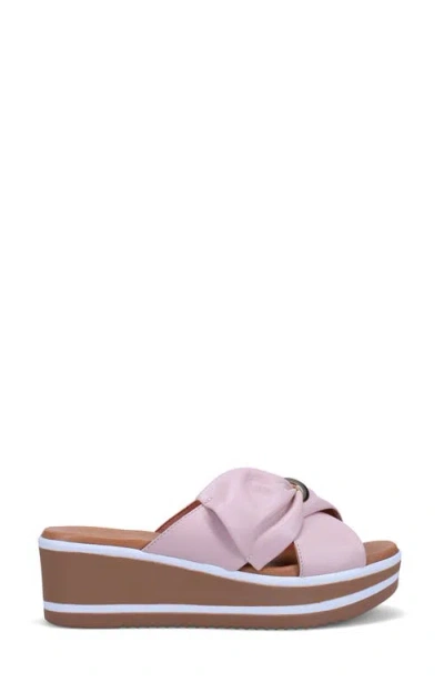Ron White Patrika Platform Wedge Slide Sandal In Pink