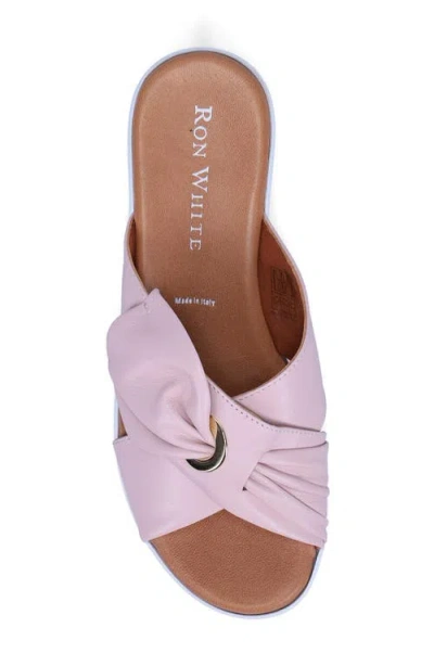 Ron White Patrika Platform Wedge Slide Sandal In Pink