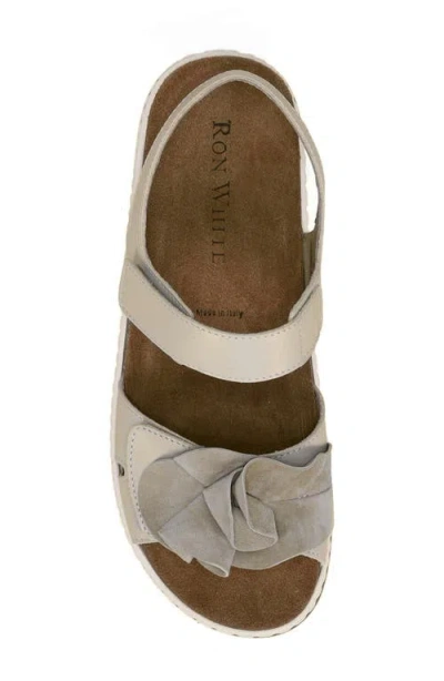 Ron White Frances Slingback Platform Wedge Sandal In Sand