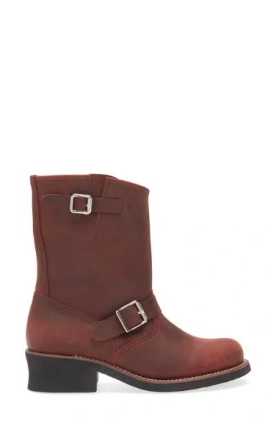 Jeffrey Campbell Standoff Boot In Red