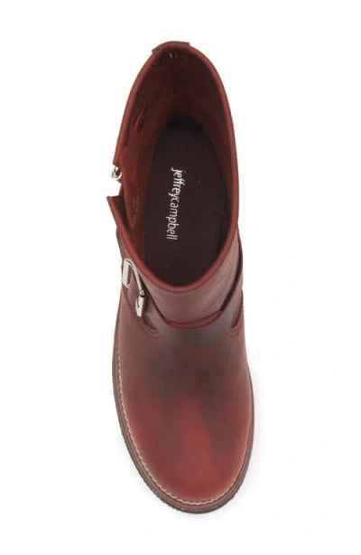 Jeffrey Campbell Standoff Boot In Red