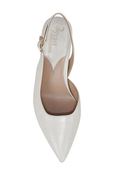 27 Edit Naturalizer Felicia Slingback Pointed Toe Pump In White