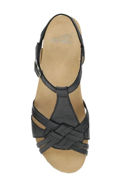 Dansko Tia Ankle Strap Platform Wedge Sandal