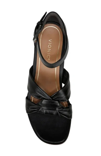 Vionic Maia Ankle Strap Sandal In Black
