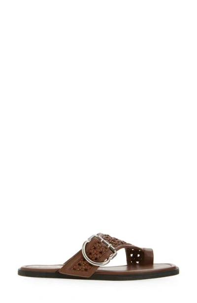 3.1 Phillip Lim Macrame Z-strap Toe Sandals Cocoa In Brown
