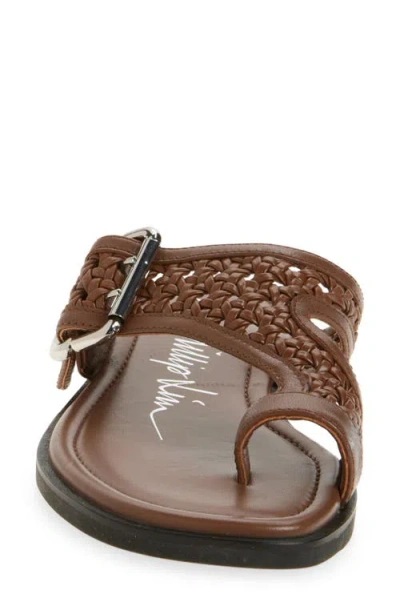 3.1 Phillip Lim Macrame Z-strap Toe Sandals Cocoa In Brown